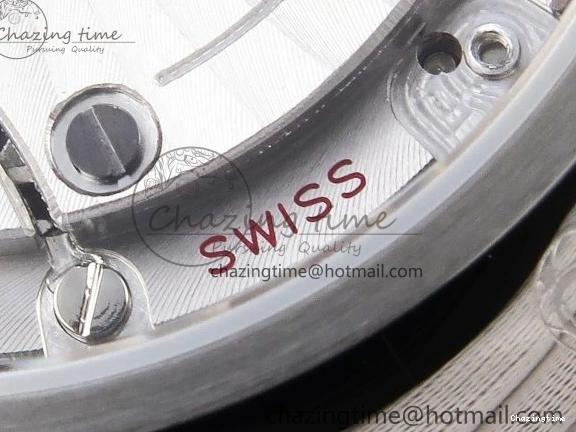 0421 De Ville Date YG MKF 1:1 Best Edition White Textured Dial Diamonds Marker on Brown Leather Strap A WaterResistant 7754